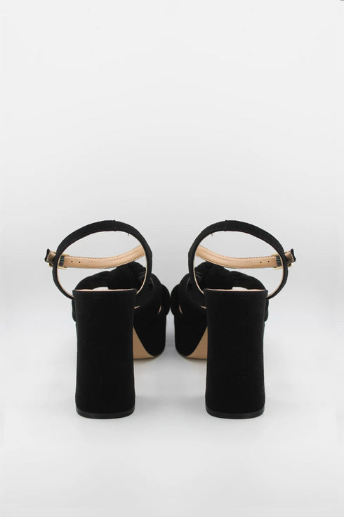 Unisa Platform Heel Knot Strap Sandals